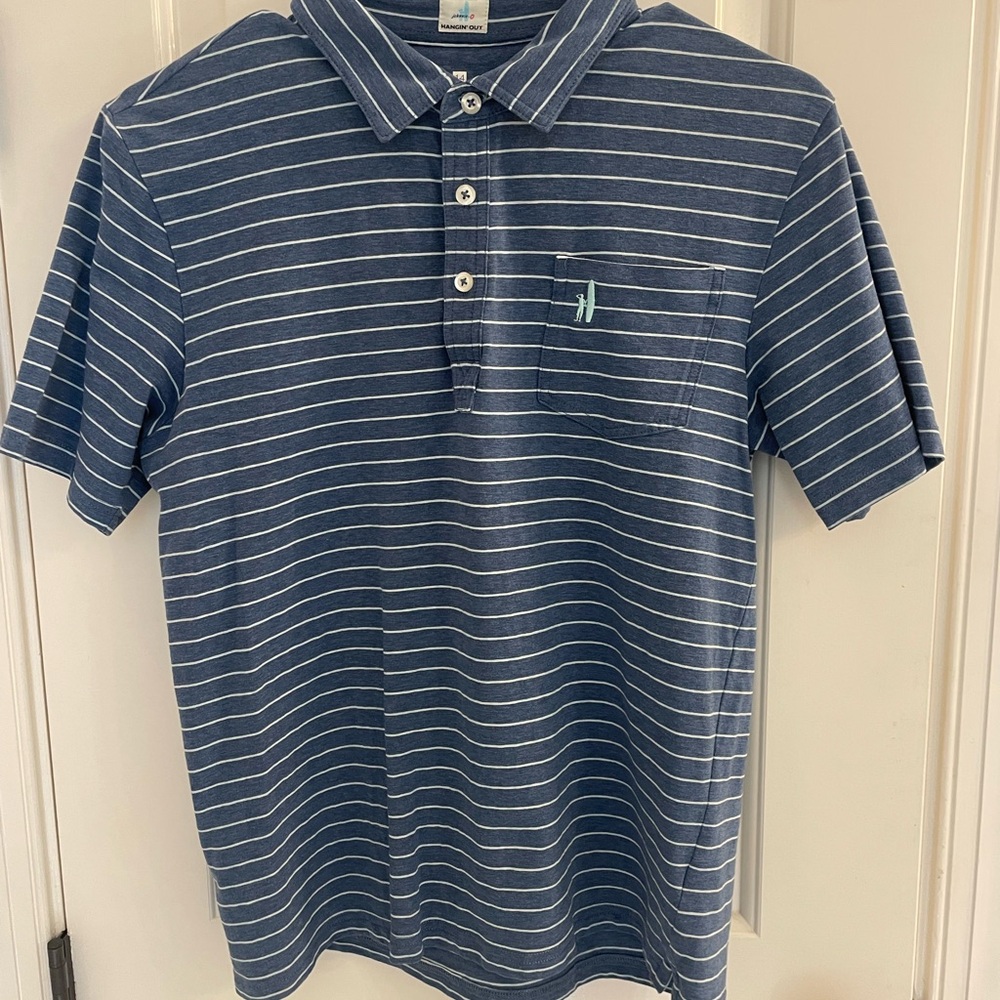 johnnie-O Striped Polo Shirt
